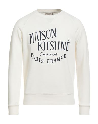 Maison Kitsuné Man Sweatshirt Off White Size S Cotton In Neutral