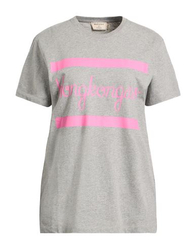 Maison Kitsuné Woman T-shirt Light Grey Size M Cotton In Gray