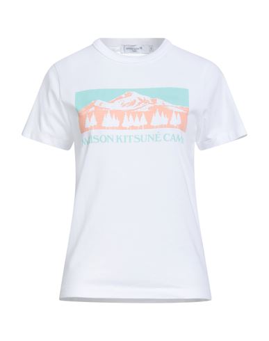 Maison Kitsuné Woman T-shirt White Size Xs Cotton In Multi