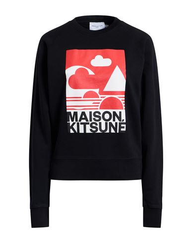 Maison Kitsuné Woman Sweatshirt Black Size L Cotton In Black