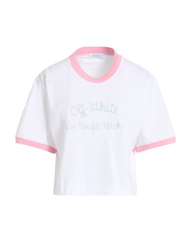 Off-white Woman T-shirt White Size L Cotton