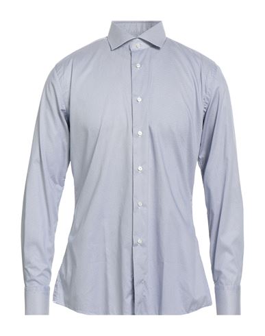 Xacus Man Shirt Midnight Blue Size 17 Nylon, Elastane In Blue