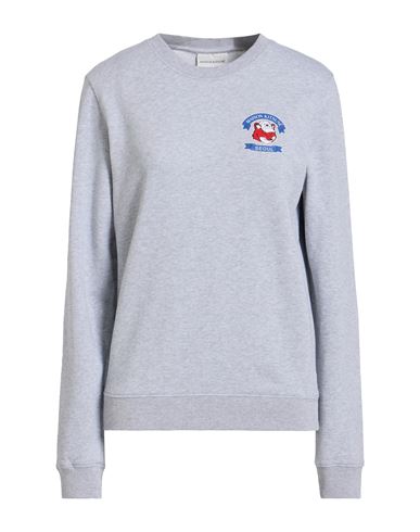 Maison Kitsuné Woman Sweatshirt Light Grey Size M Cotton In Gray