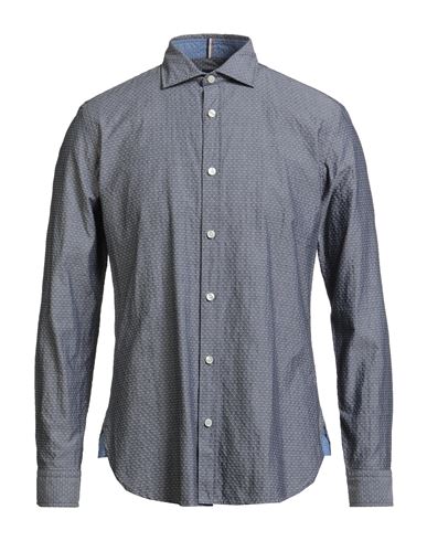 Hugo Boss Boss Roan Kent Slim Fit Button-up Shirt In Blue