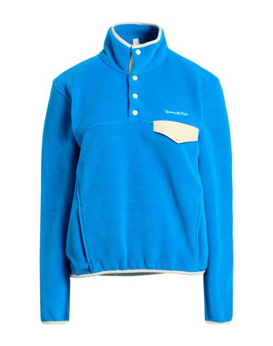 Sporty And Rich Sporty & Rich Woman Sweatshirt Azure Size S Polyester In Blue
