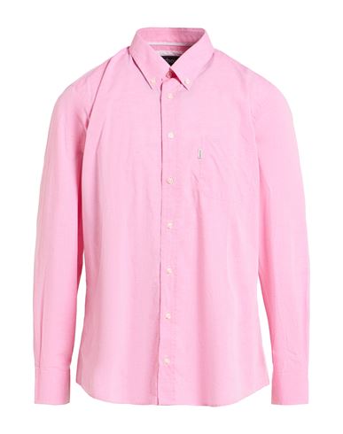 Barbour Man Shirt Pink Size S Cotton In Pink