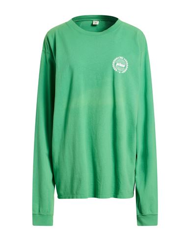 Sporty And Rich Sporty & Rich Woman T-shirt Green Size L Cotton In Green