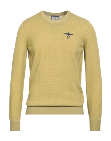 Aeronautica Militare Man Sweater Sage Green Size Xxl Cotton, Viscose In Green