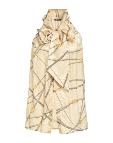 Versace Chain-link Print Halterneck Top In Neutral