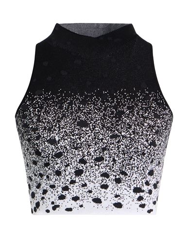 Ssheena Woman Top Black Size M Viscose, Polyester In Black
