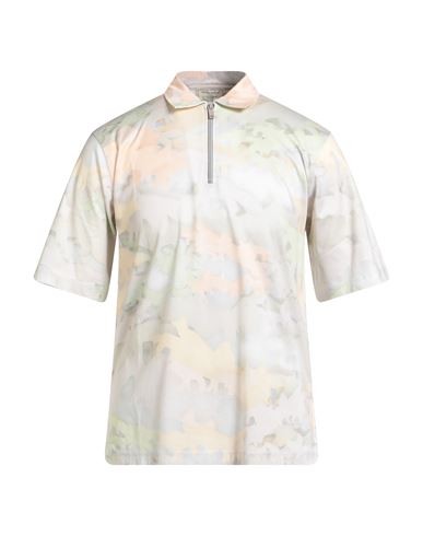 Maison Kitsuné Man Polo Shirt Light Pink Size Xs Cotton In Pink