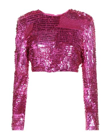 Retroféte Retrofête Woman Top Fuchsia Size M Nylon In Pink
