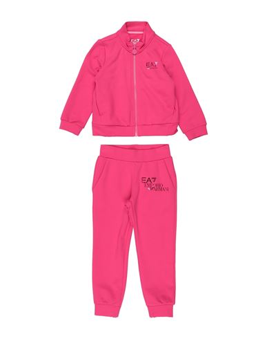 Ea7 Toddler Girl Tracksuit Fuchsia Size 6 Cotton, Elastane In Pink