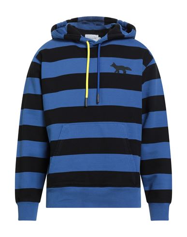 Maison Kitsuné Man Sweatshirt Blue Size M Cotton In Blue