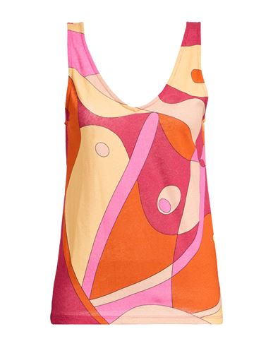 Majestic Filatures Woman Top Garnet Size 1 Cotton, Linen In Red