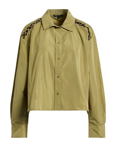 Maje Woman Shirt Military Green Size 3 Polyester In Green