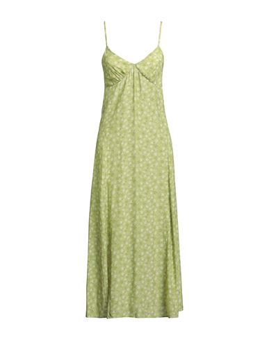 Maison Kitsuné Green Strap Maxi Dress In Green