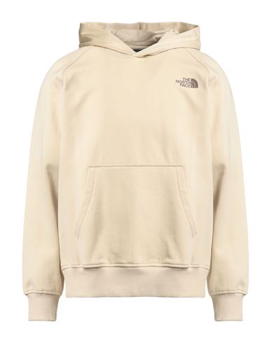 The North Face Man Sweatshirt Sand Size L Cotton, Polyester In Neutral