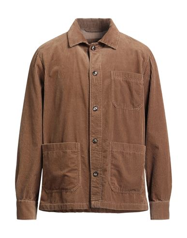 Windsor . Man Shirt Light Brown Size 44 Polyester, Cotton In Brown
