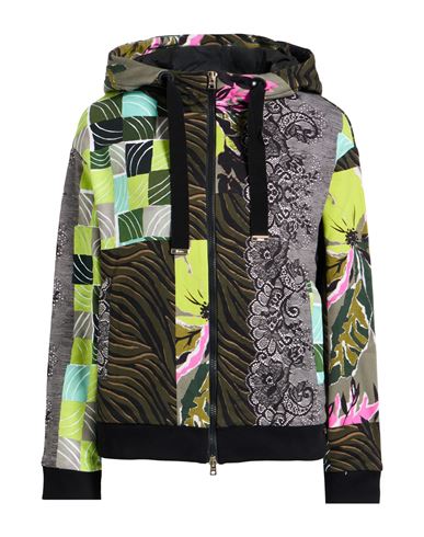 Herno Woman Sweatshirt Military Green Size 6 Cotton In Multi