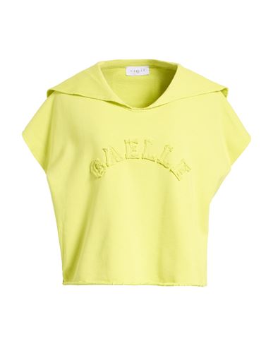 Gaelle Paris Gaëlle Paris Woman Sweatshirt Lime Green Size 1 Cotton, Polyester