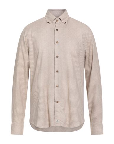 Sonrisa Man Shirt Sand Size 17 ½ Cotton In Neutral