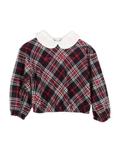 Peuterey Toddler Girl Sweatshirt Midnight Blue Size 7 Cotton, Viscose, Elastane In Black