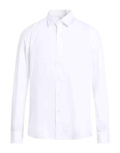 Luxury Man Shirt White Size 17 ½ Cotton, Elastane In White