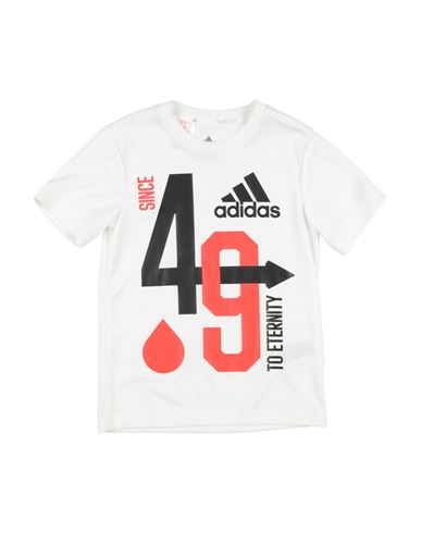 Adidas Originals Adidas Toddler Boy T-shirt White Size 5 Polyester, Recycled Polyester In White