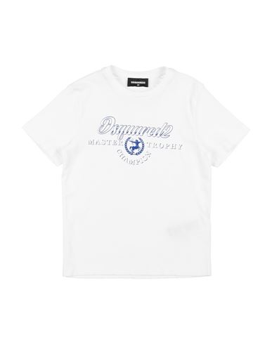 Dsquared2 Toddler Boy T-shirt White Size 6 Cotton In White