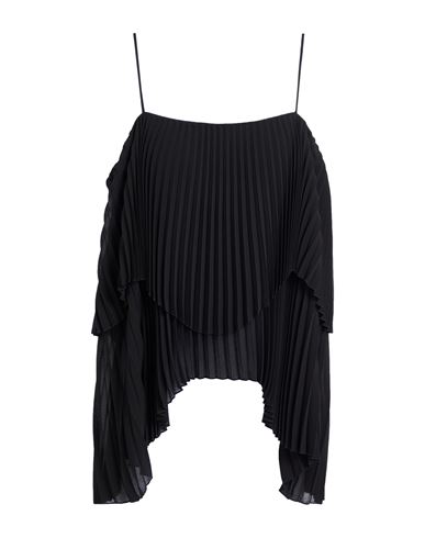 Semicouture Woman Top Black Size 6 Polyester In Black