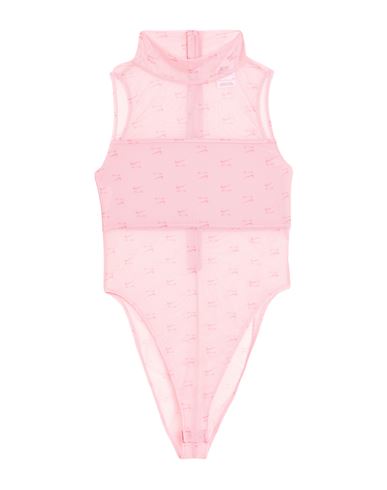 Nike Woman Bodysuit Coral Size L Polyester, Elastane In Pink