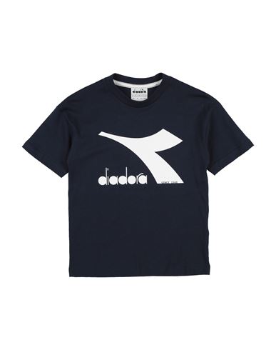 Diadora Babies'  Toddler Boy T-shirt Navy Size 6 Cotton, Elastane In Black