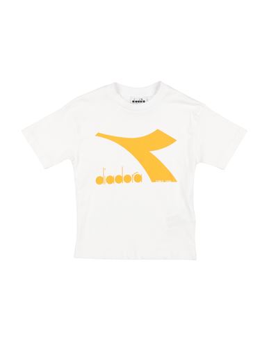 Diadora Toddler Boy T-shirt White Size 4 Cotton, Elastane In White