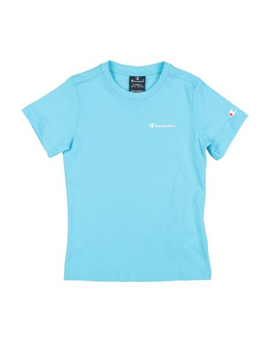 Champion Toddler Boy T-shirt Sky Blue Size 7 Cotton In Blue