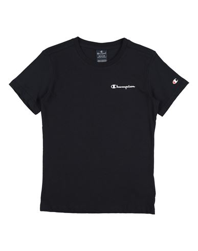 Champion Toddler Boy T-shirt Midnight Blue Size 7 Cotton In Black