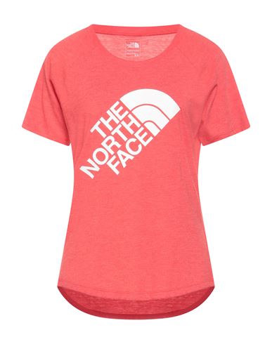 The North Face Woman T-shirt Red Size M Polyester, Cotton, Viscose In Red