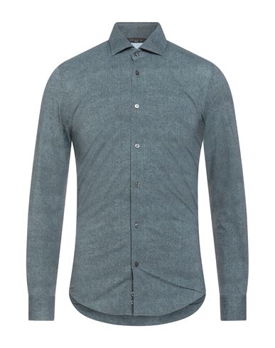 Brian Dales Man Shirt Slate Blue Size 15 ¾ Polyamide, Elastane In Gray