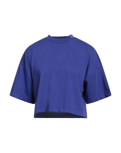 Hugo Boss Hugo Woman T-shirt Purple Size M Cotton, Elastane In Blue
