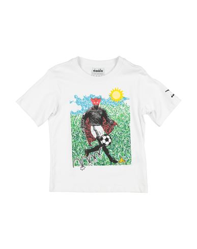 Diadora Toddler Boy T-shirt White Size 6 Cotton In White