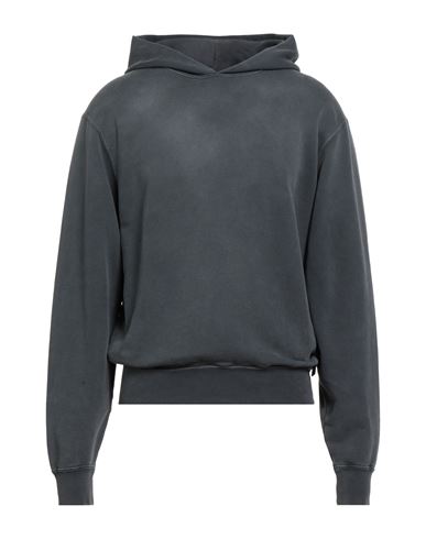 Sandro Man Sweatshirt Charcoal Size M Cotton, Elastane In Gray
