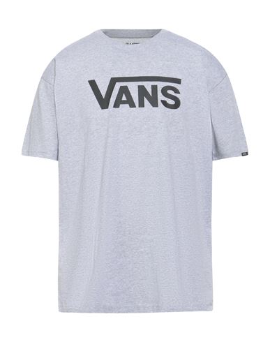 Vans Man T-shirt Light Grey Size L Organic Cotton, Polyester In Gray