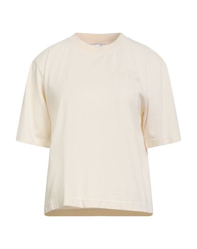 Diadora Woman T-shirt Beige Size Xxs Cotton In Neutral