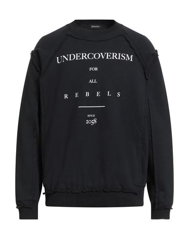 Undercover Ism Man Sweatshirt Black Size 3 Cotton, Polyurethane In Black