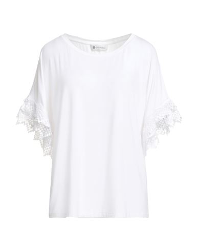 Giulia Valli Woman T-shirt Ivory Size 8 Viscose In White