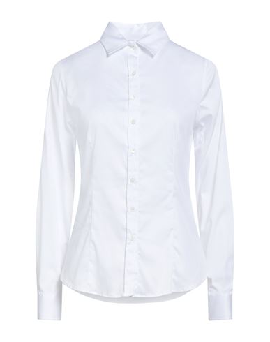 Robert Friedman Woman Shirt White Size Xs Cotton, Polyamide, Elastane In Animal Print