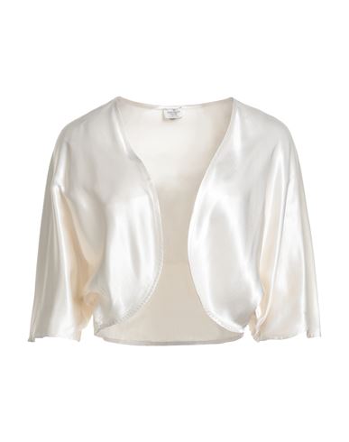 Rebel Queen By Liu •jo Woman Shrug Ivory Size Xs Viscose In White