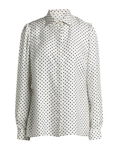 Dolce & Gabbana Woman Shirt White Size 8 Silk In Multi