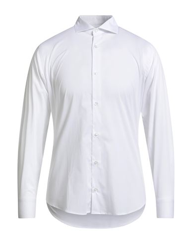 Exte Man Shirt White Size 15 ½ Cotton, Elastane In White