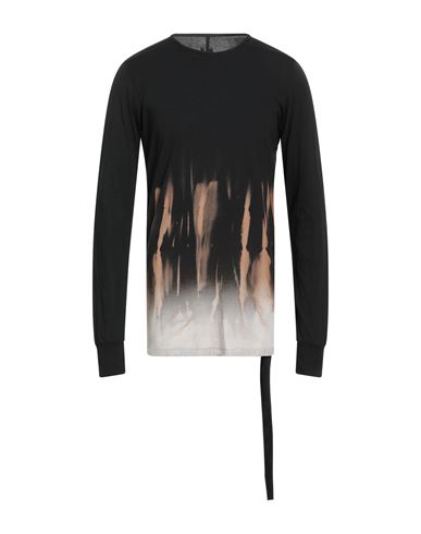 Man T-shirt Black Size M Cotton